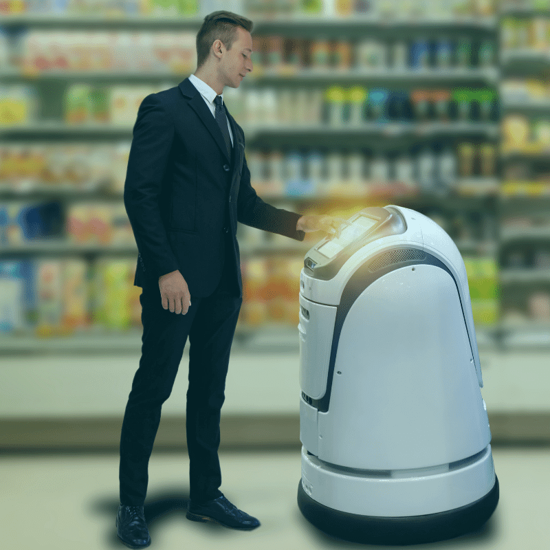robotic iot sales retail