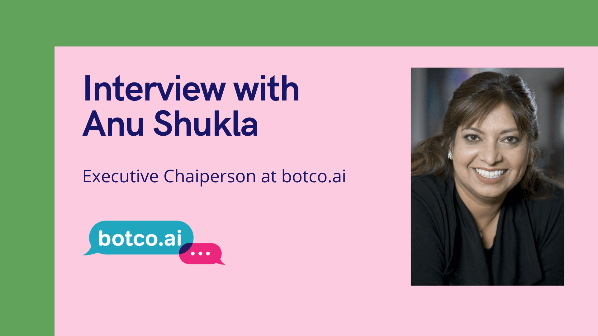 aiTechTrend Interview with Anu Shukla, CEO at Botco.ai