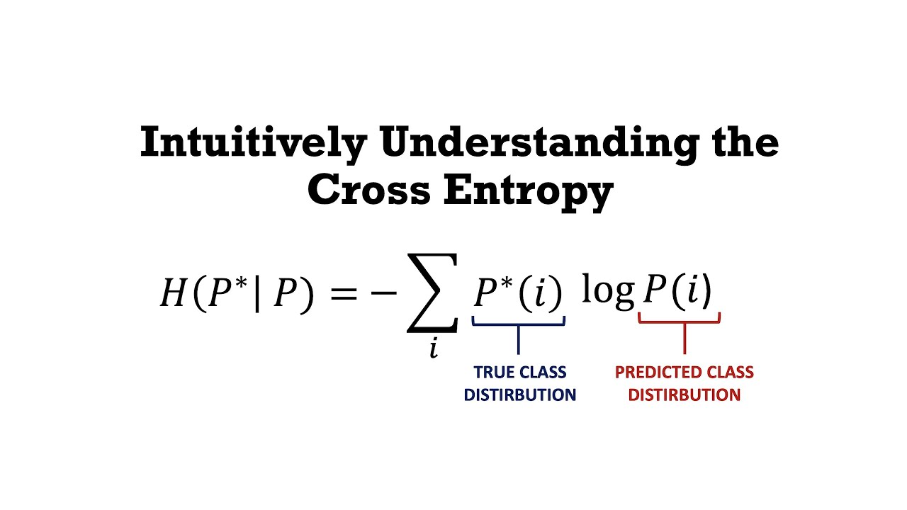 cross entropy machine learning