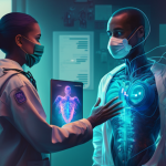 bagboola_futuristic_4k_image_of_a_healthcare_worker_using_AI_te_43f2810d-42c2-4bf8-a864-611ef4ee3cae