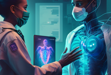 bagboola_futuristic_4k_image_of_a_healthcare_worker_using_AI_te_43f2810d-42c2-4bf8-a864-611ef4ee3cae