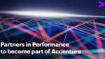 Partners in Performance to become part of Accenture