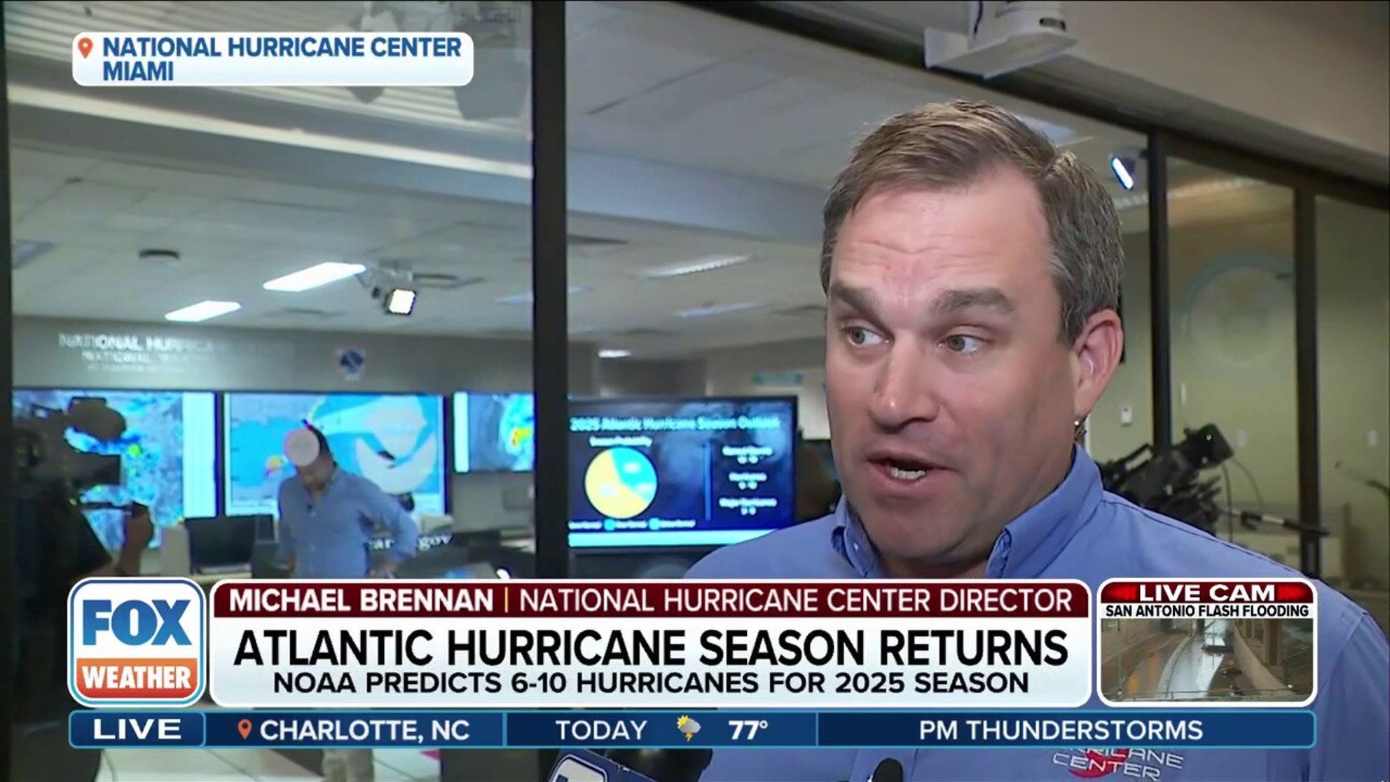 National Hurricane Center gearing up for start of Atlantic season Michael Brennan, director of the National Hurricane Center, says new technology will be brought to bear during the 2025 Atlantic hurricane season.