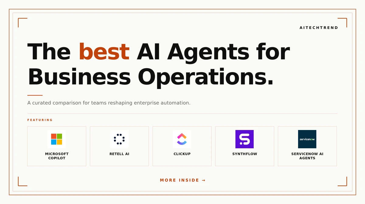 best AI agents for business operations