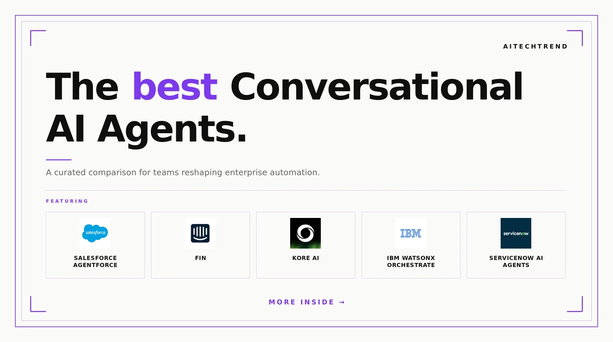 I Tested 8 Best Conversational AI Agents in 2026 1 best conversational AI agents