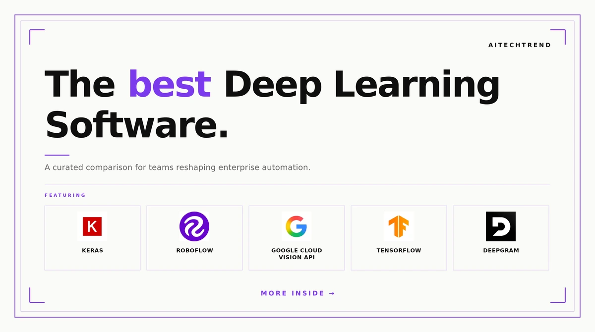 9 Best Deep Learning Software in 2026: My Top Picks 1 best deep learning software