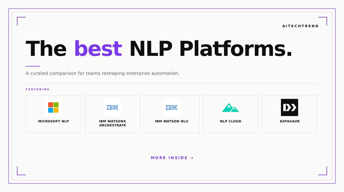 best NLP platforms
