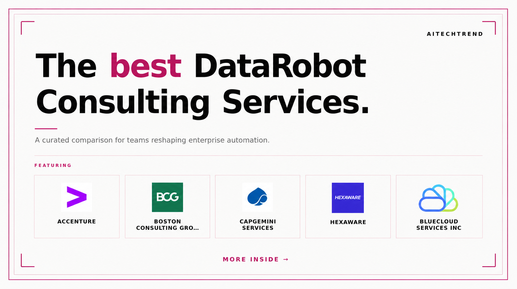 datarobot consulting service