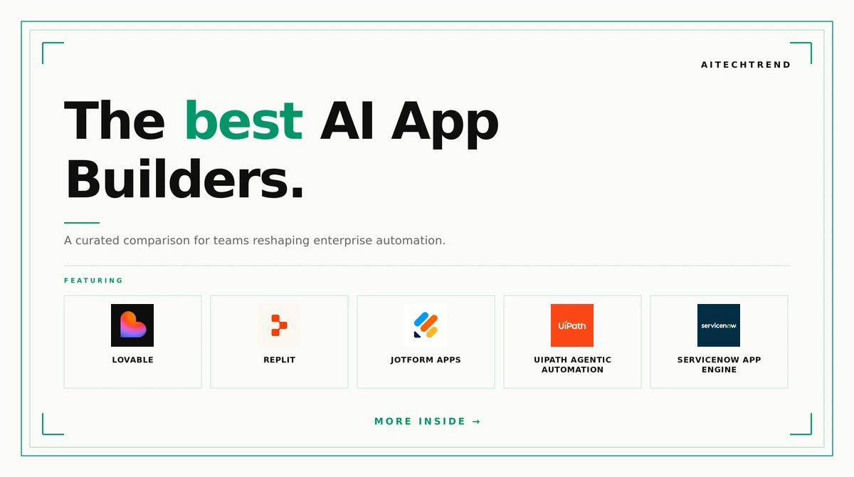 best AI app builders