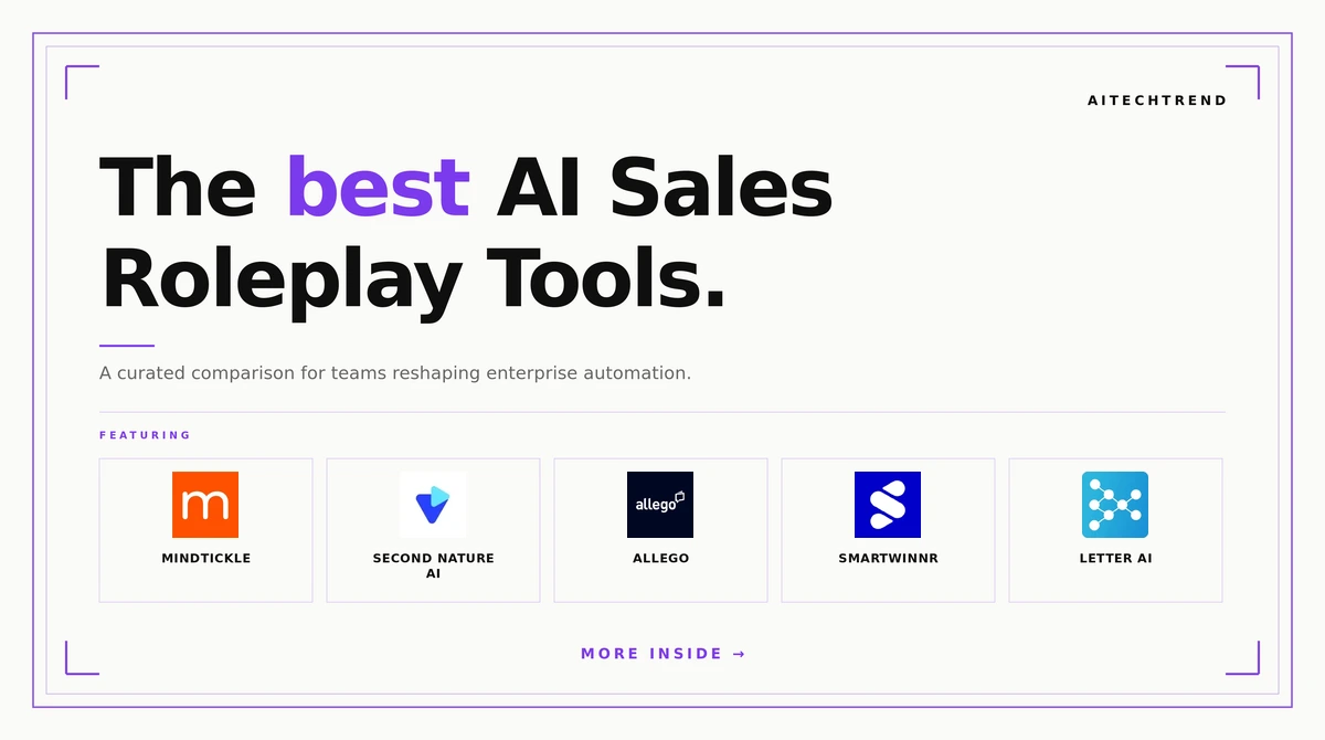 best AI sales roleplay tools