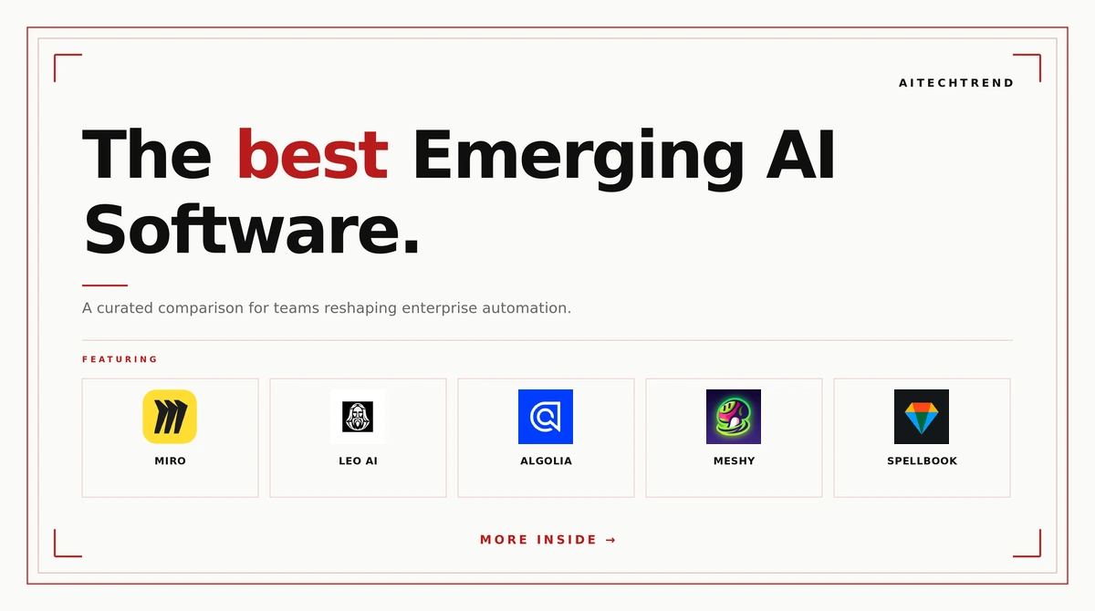 best emerging AI software