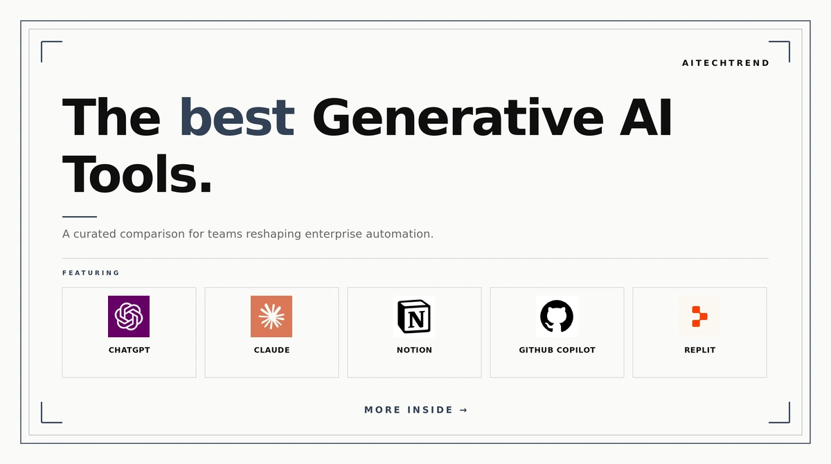 best generative AI tools