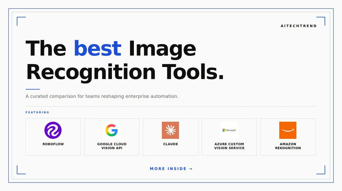 best image recognition tools